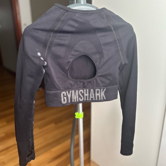 Gymshark Black‎ Long Sleeve Crop Top - Picture 3 of 4